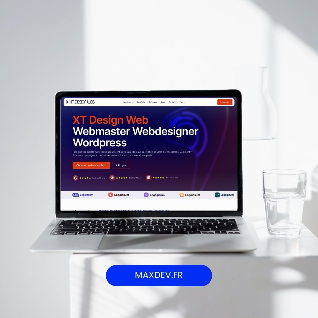 XT Design Web — projet MAXDEV web designer Nice