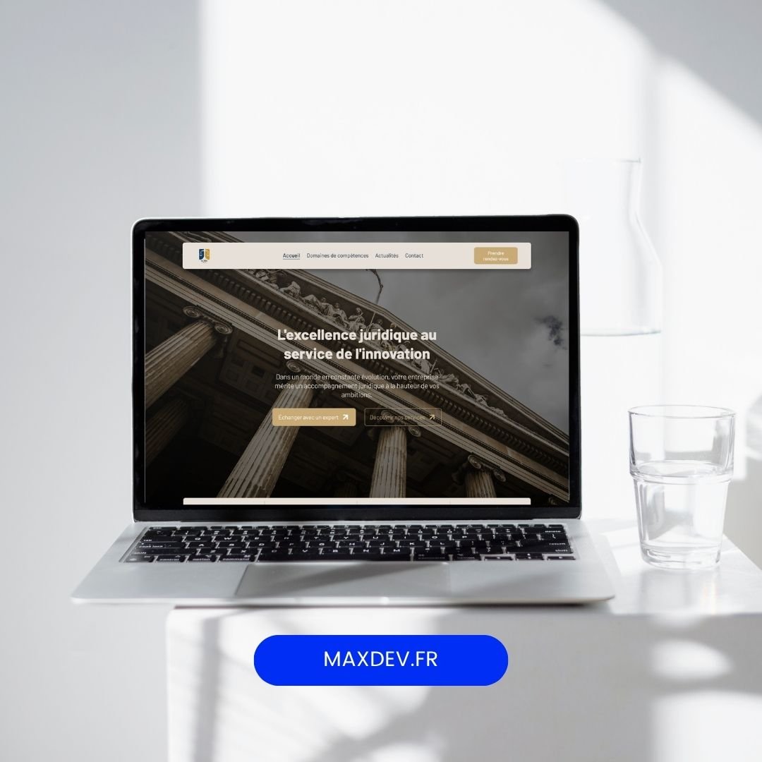 Cabinet d'Avocats — projet MAXDEV web designer Nice